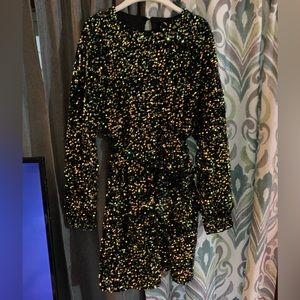 NWT velvet sequin dress 12 Tall